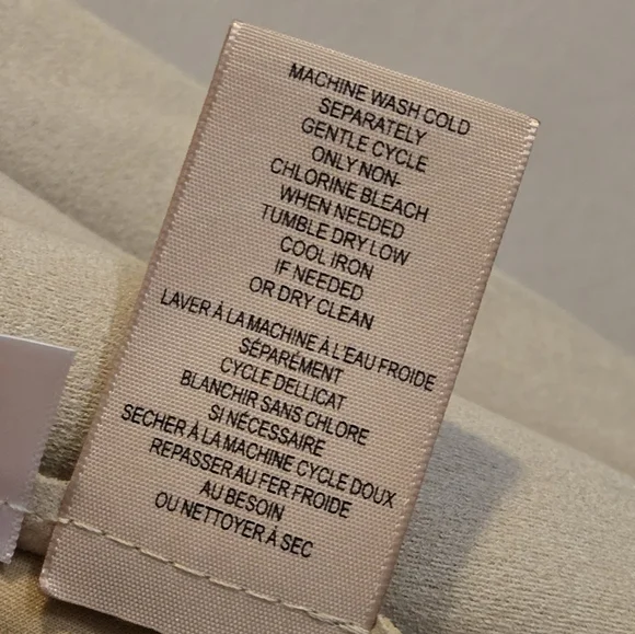 Philosophy Cream Faux Leather Suede Jacket Size Large NWT - Picture 9 of 12